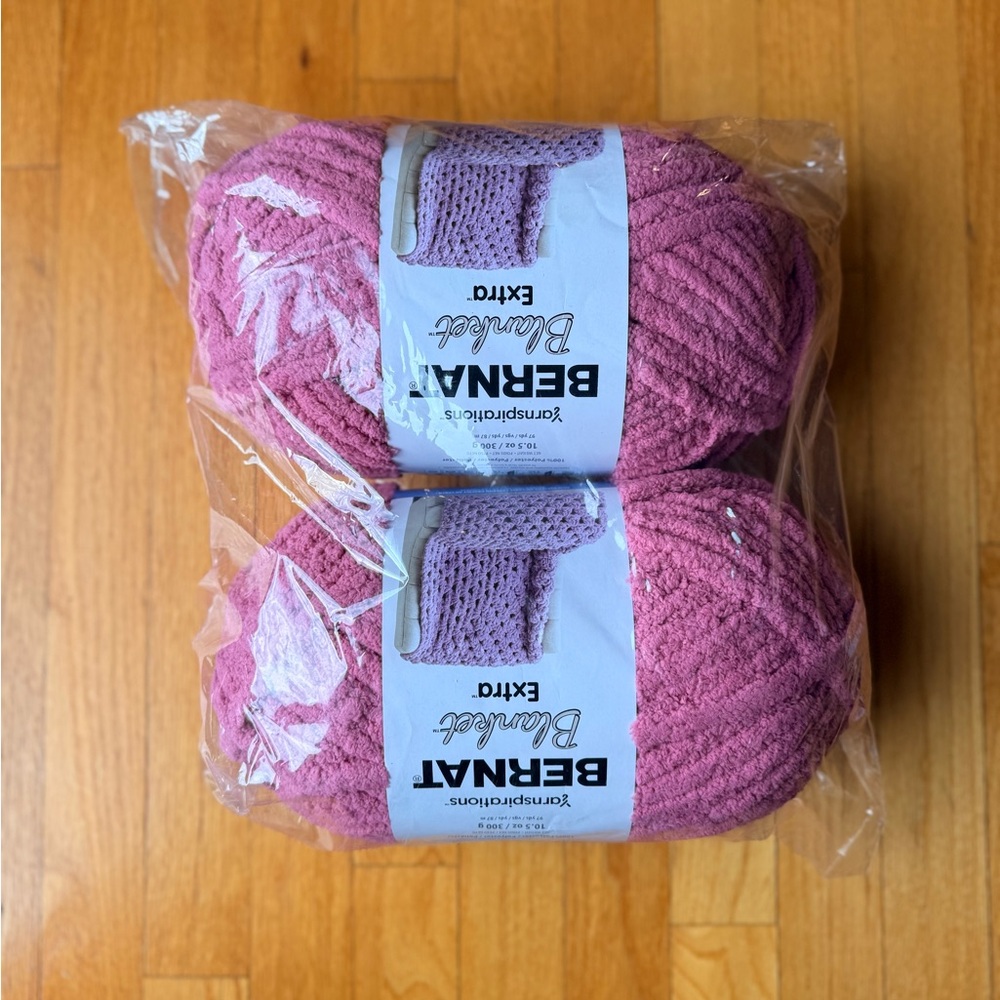 Bernat Blanket Extra Yarn in Burnt Rose 2 Pack